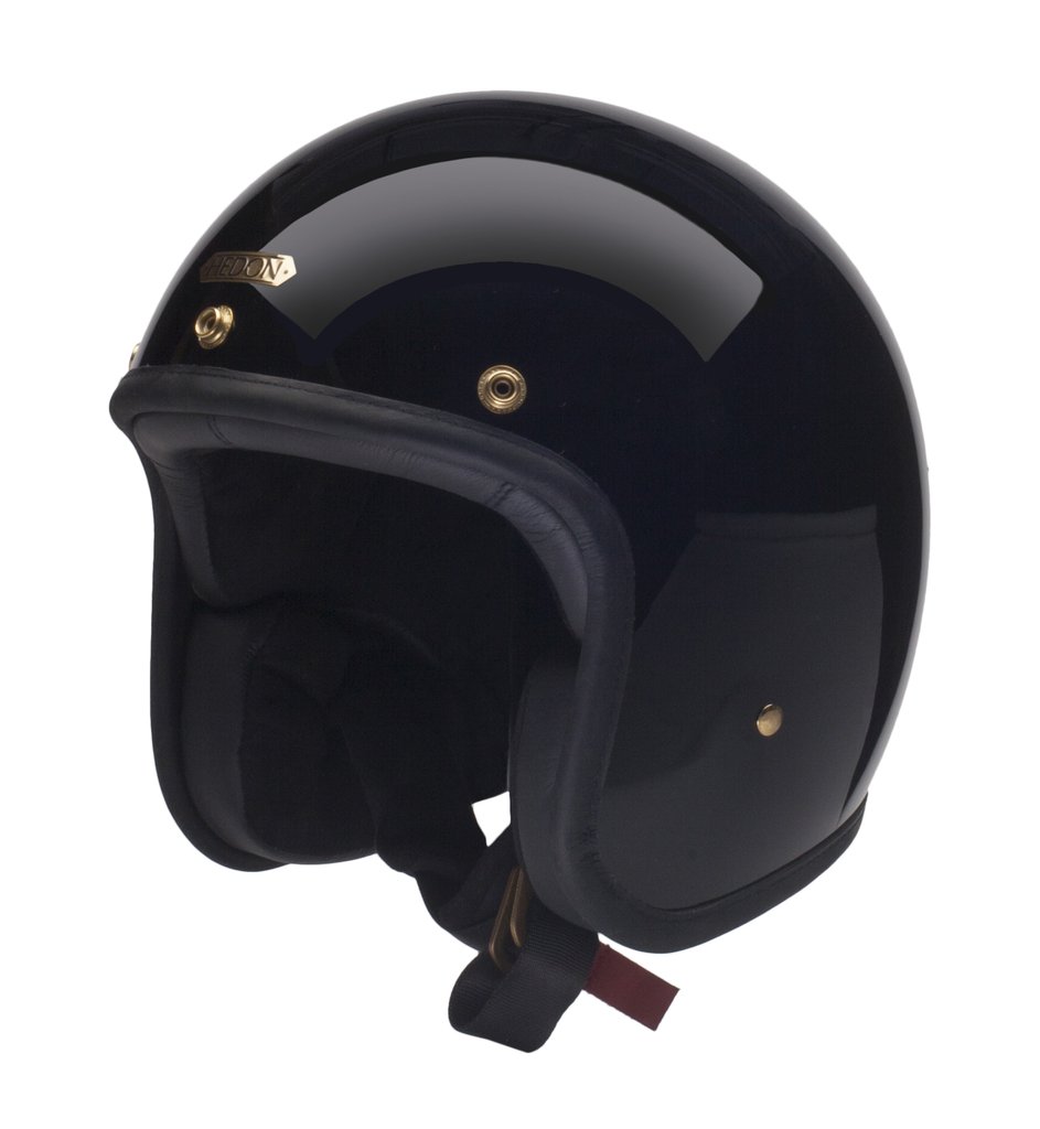 Hedon Hedonist Signature Black Open Face Helmet Hedon Hedonist Signature Black Open Face Helmet